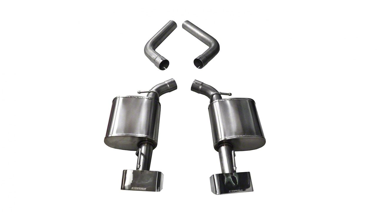 Corsa Performance Sport Axle-Back Exhaust with Polished Rectangular Tips